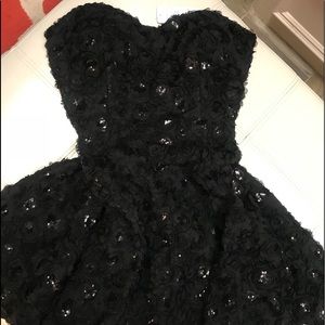 Bebe strapless size 10 sequins dress